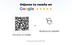 Tarjeta AGETIX de 8,5 × 5,4 cm en poliestireno